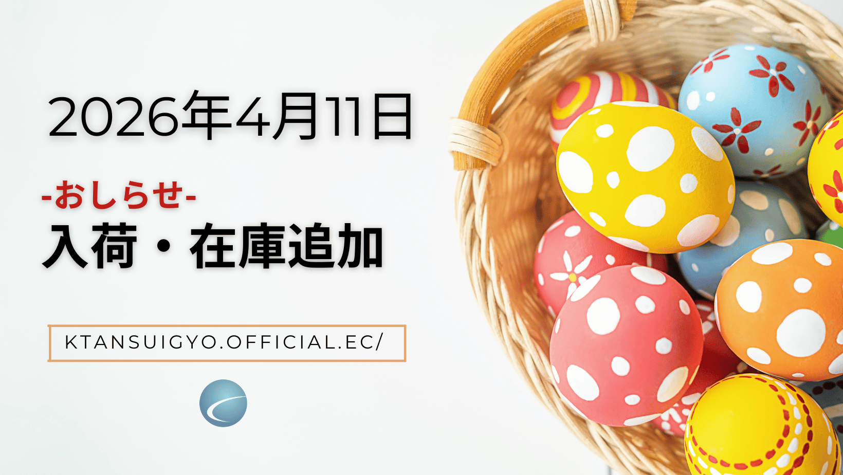 【入荷・生体】2026年4月11日