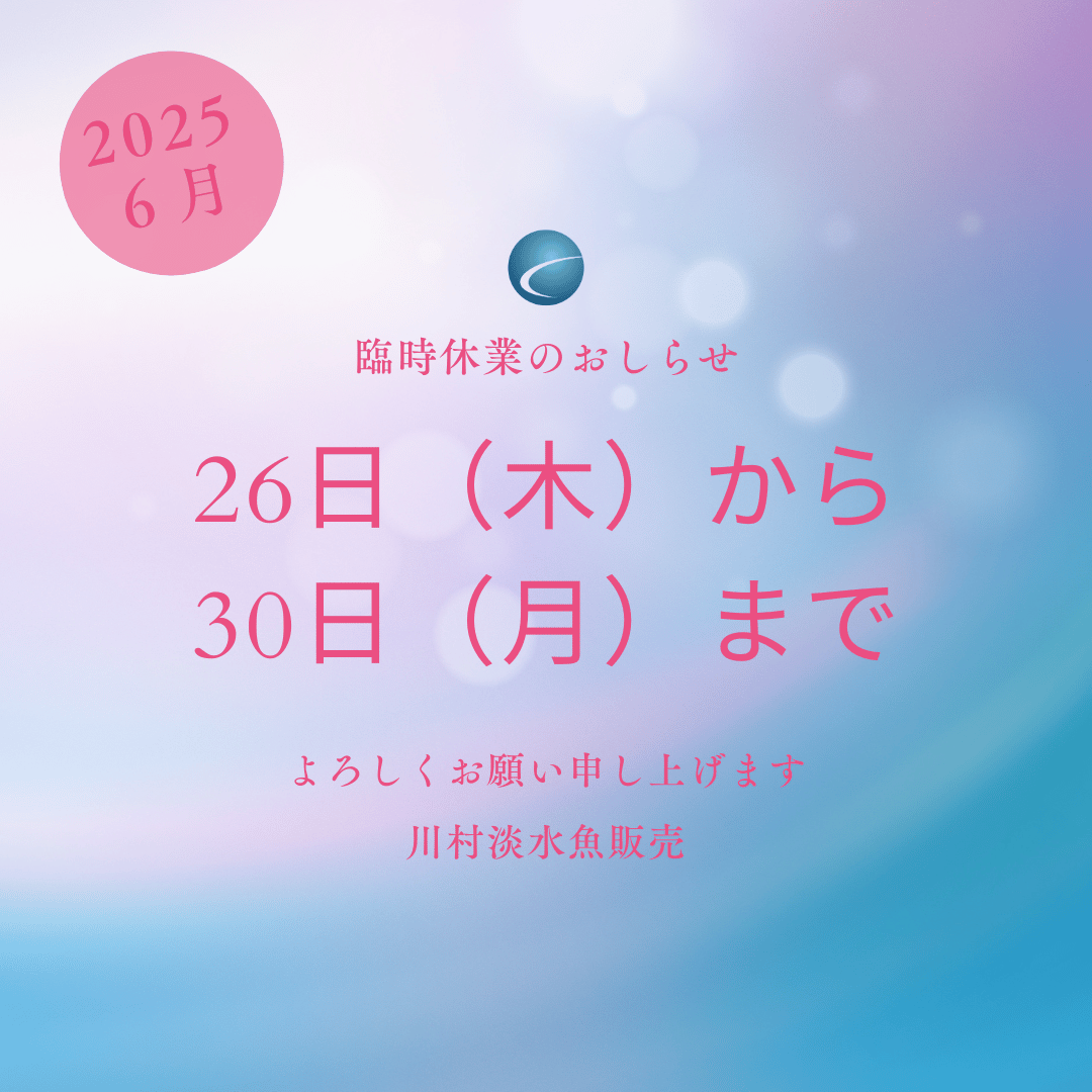 【2025年6月・カレンダー】営業案内　※6／20追記