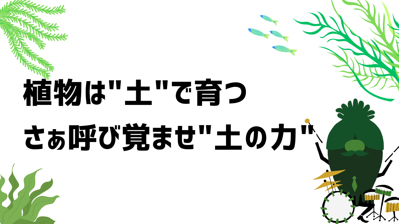 植物は"土"で育つ。さぁ呼び覚ませ“土の力”