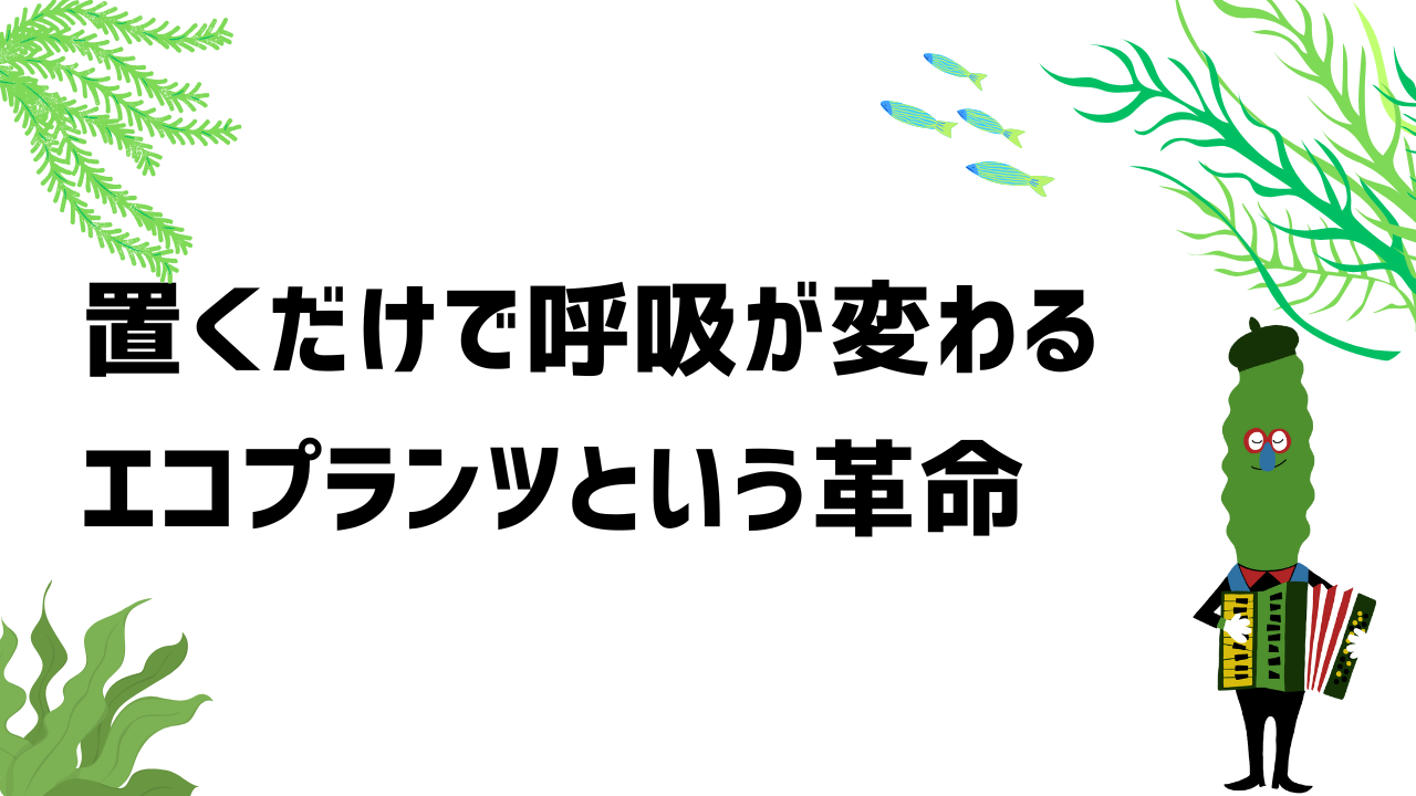 置くだけで、呼吸が変わる/エコプランツという革命