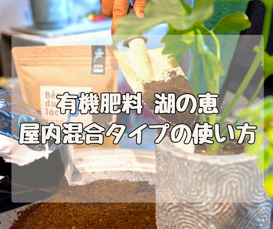 ボタニカルなオーガニック肥料「湖の恵」　屋内混合タイプ（2kg）の使い方