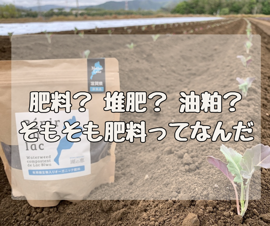 肥料？堆肥？油粕？腐葉土？ そもそも「肥料」ってなんだろう？