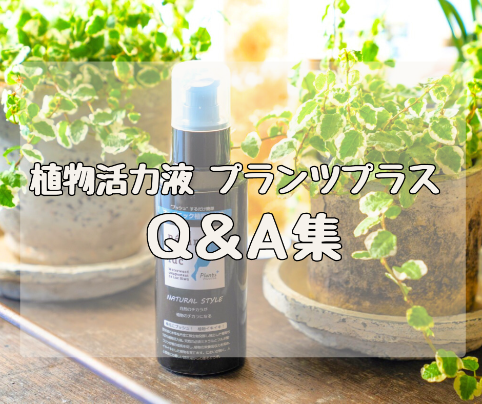 植物活力液 プランツプラス　Q&A集