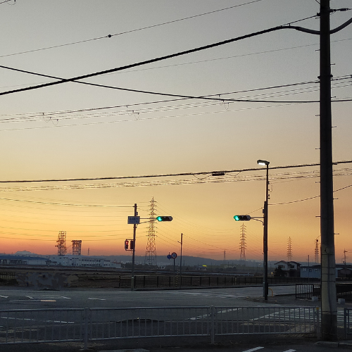 日曜日の夕焼け
