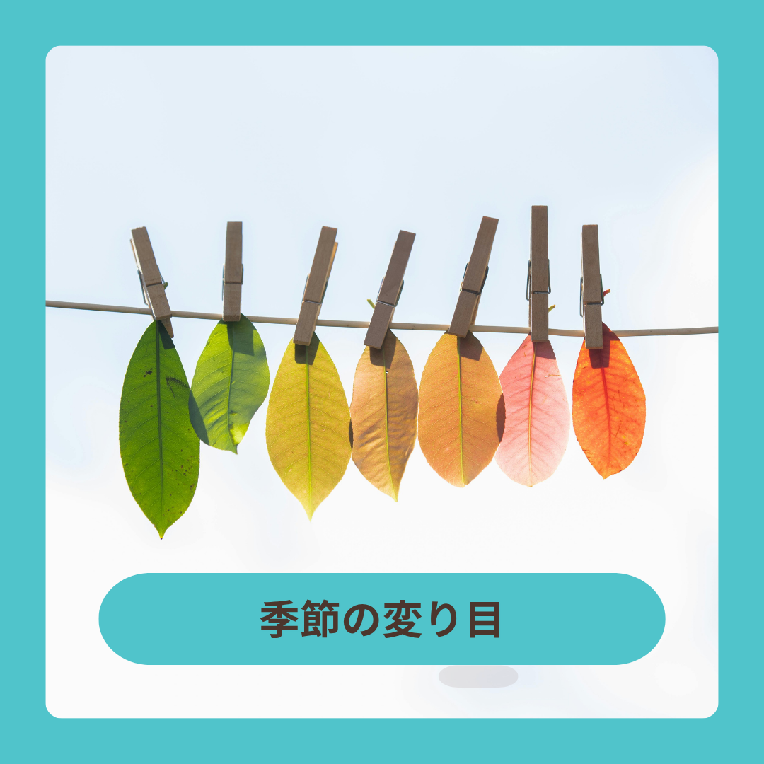 季節の変わり目