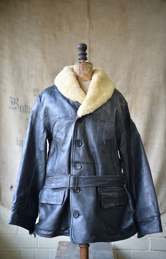 1930's-1940's Vintage U.S. Horse leather coat