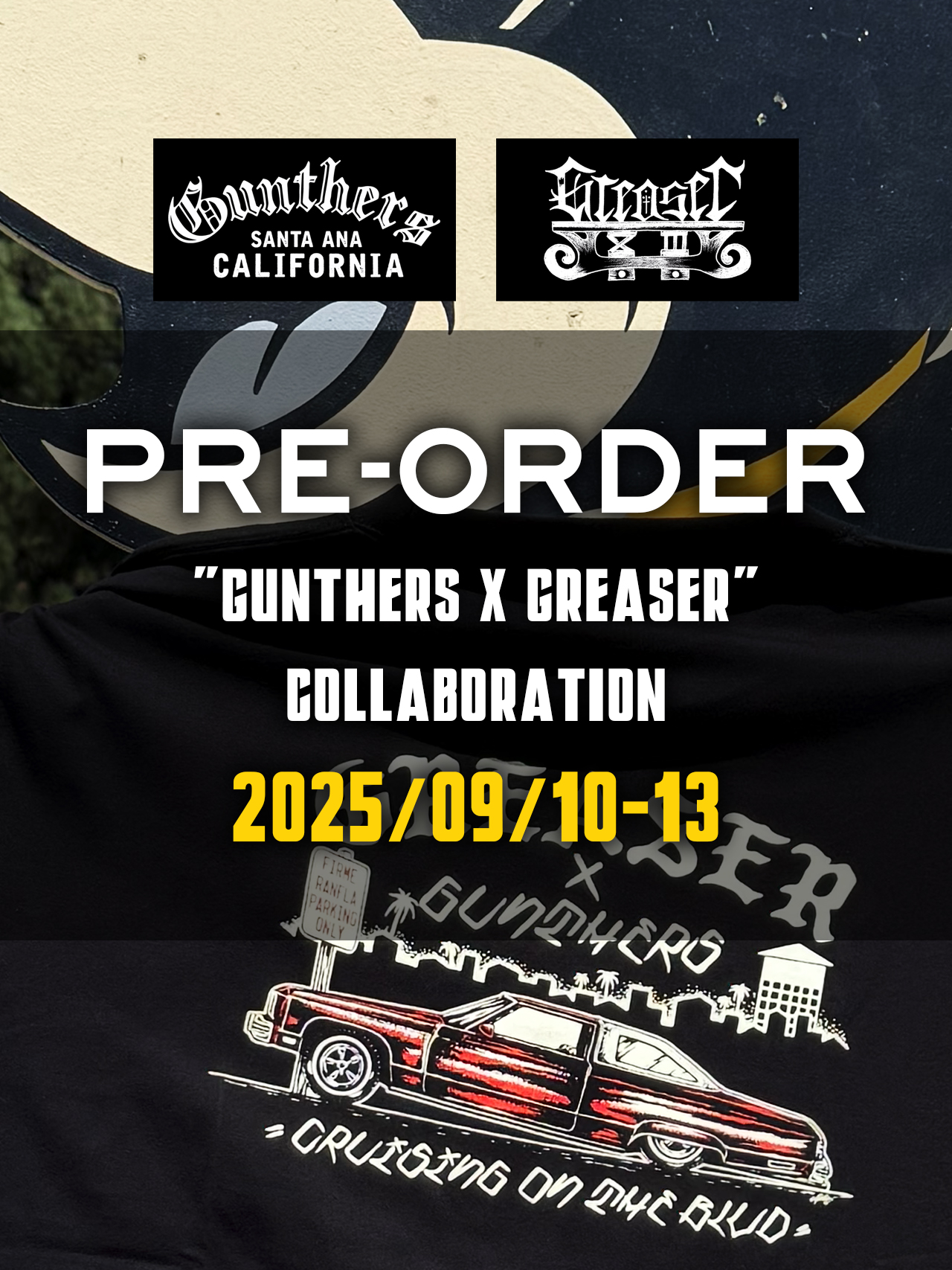 "GUNTHERS x GREASER" COLLABORATION アイテム予約注文のご案内