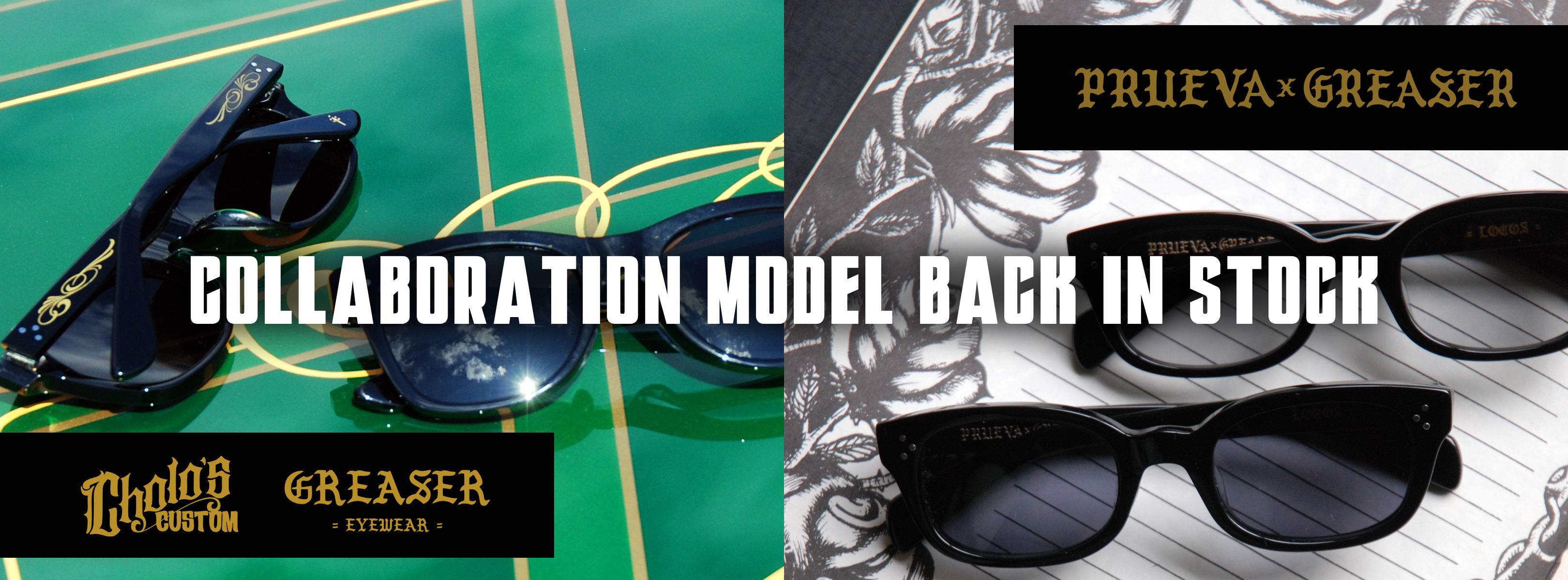 COLLABORATION MODEL 再入荷 【GREASER EYEWEAR】