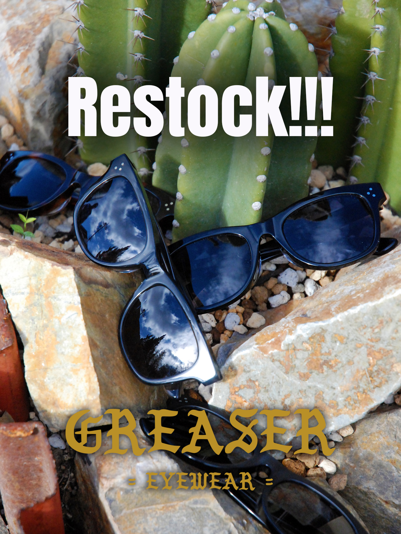 7月30日(水)20時から販売開始‼️ 【GREASER EYEWEAR】各種再入荷