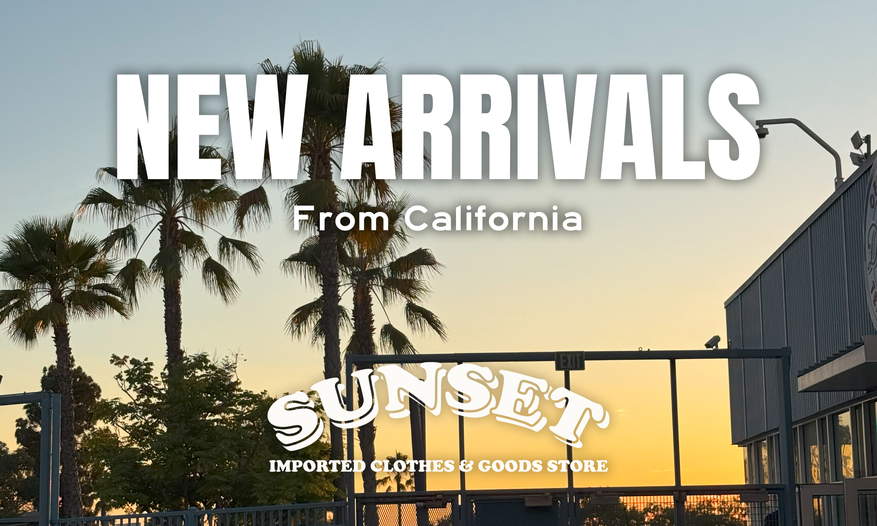 3月13日(金)20時からSUNSETアイテム販売開始‼️【カリフォルニアから新再入荷】