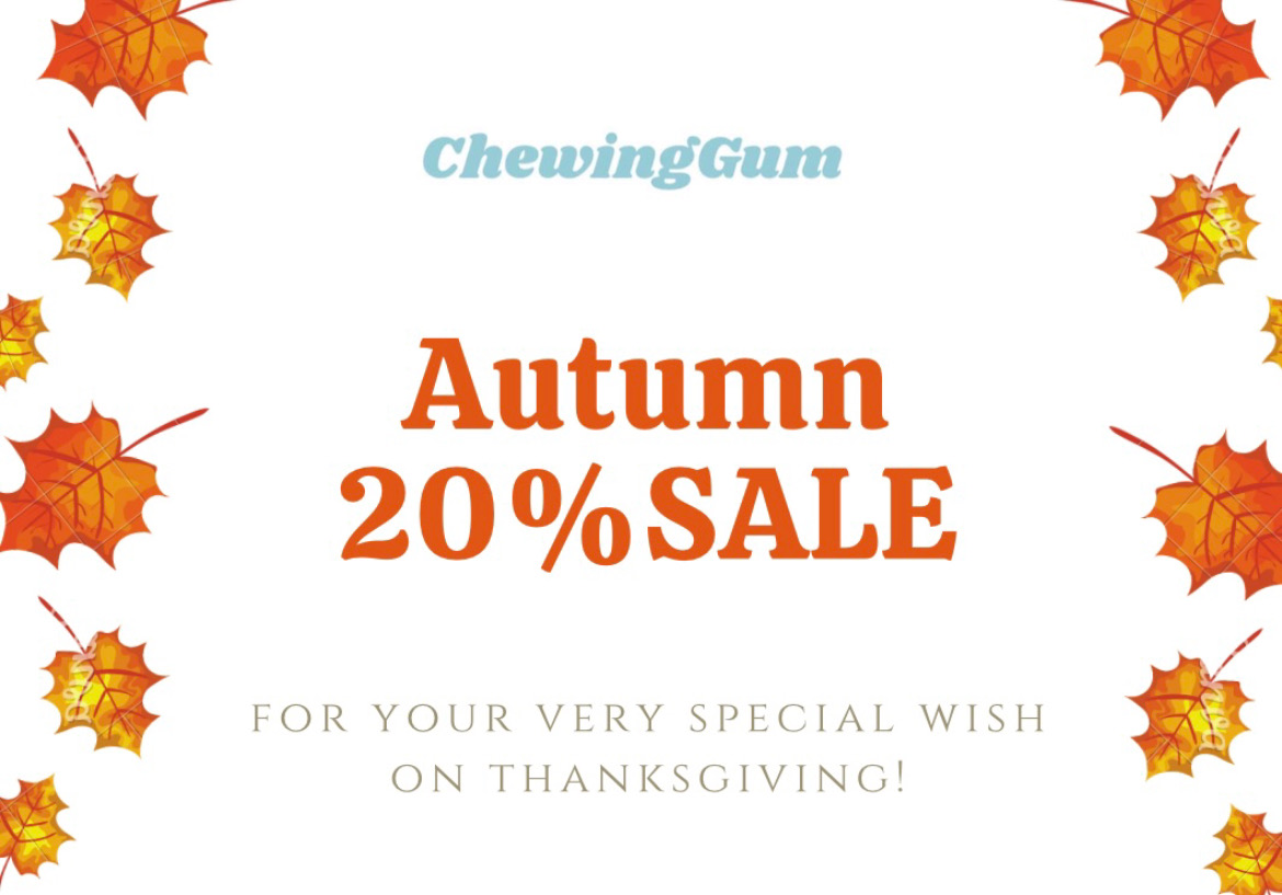 Autumn20%SALE！