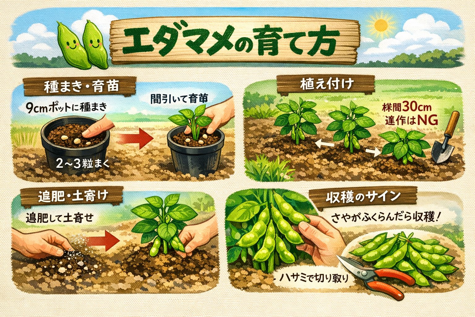 第12回 エダマメ「黒頭巾」の育て方