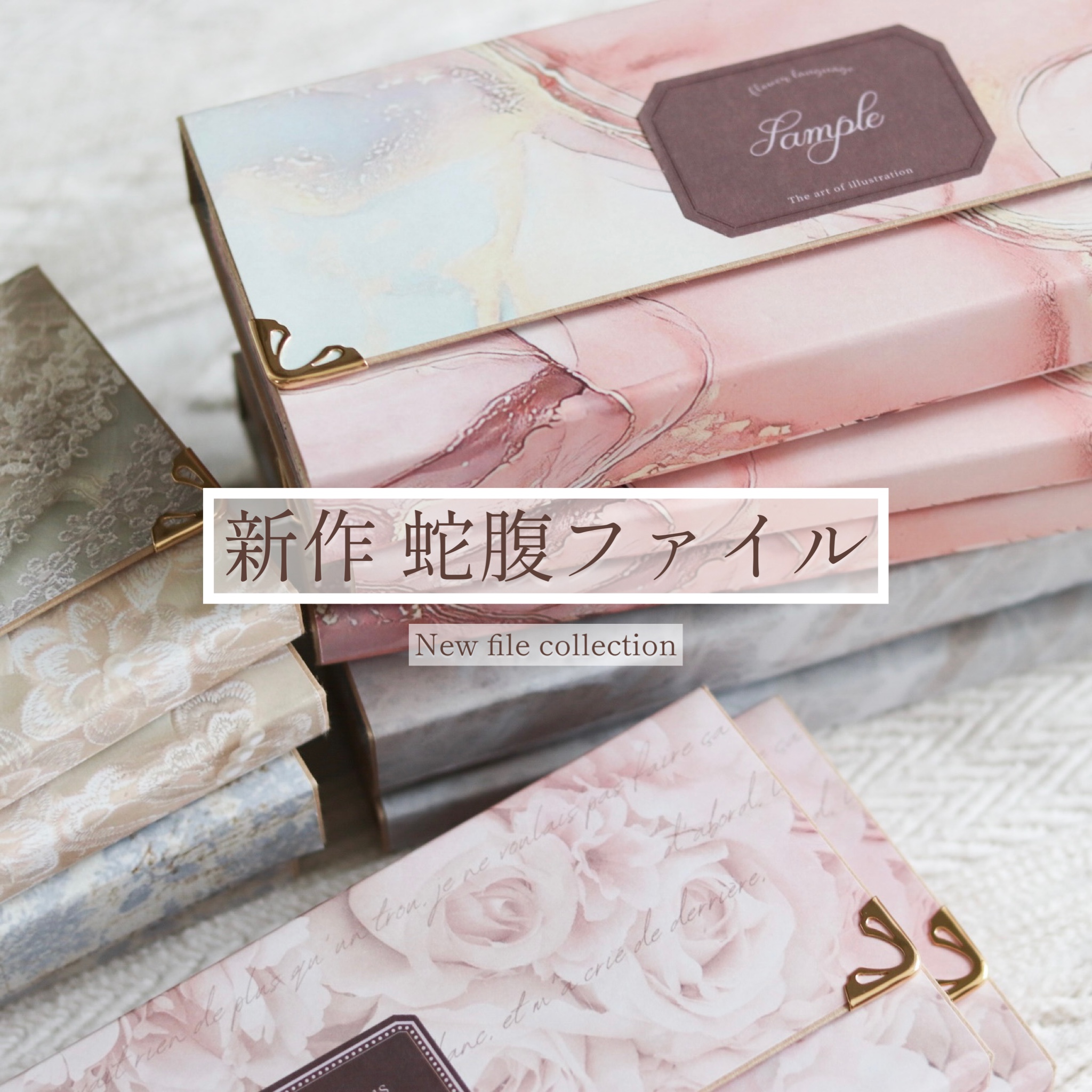 可愛い蛇腹ファイルでスッキリ収納♡