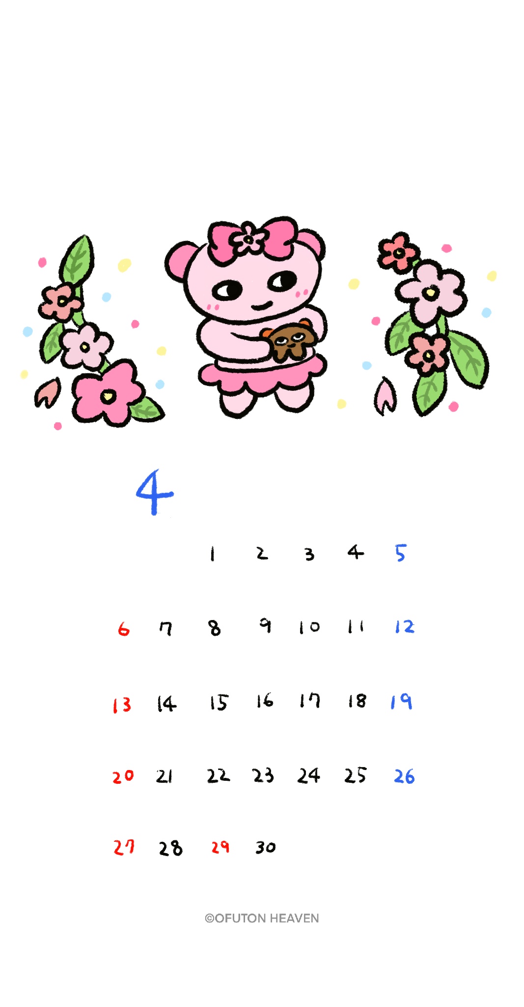 4月のカレンダー