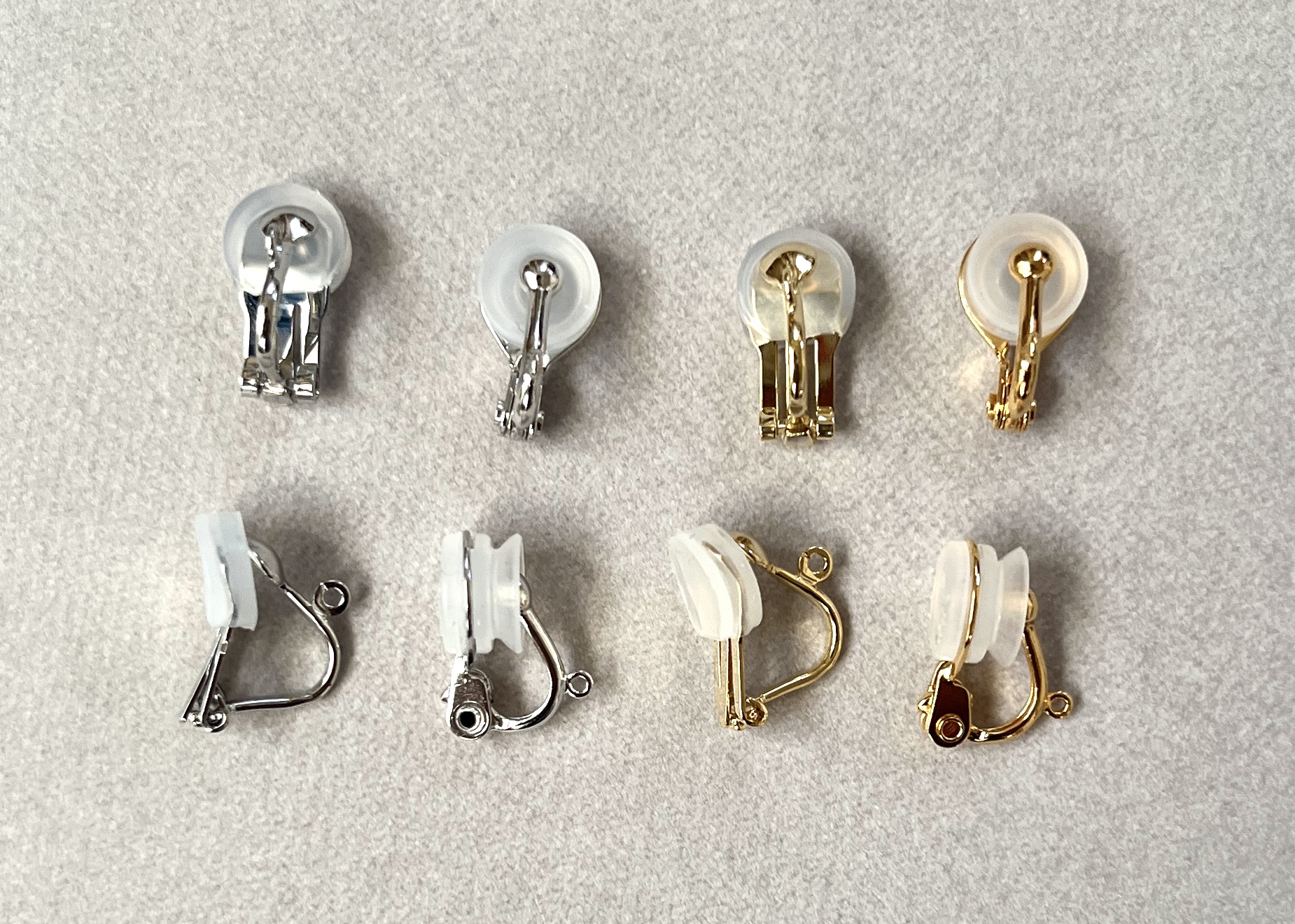 お選びいただけるイヤリング金具について