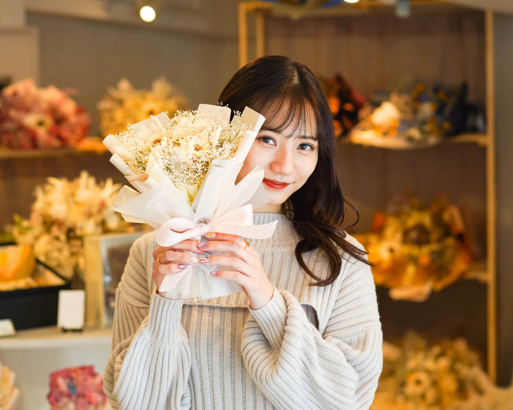 【推しカラーでつくる】ドライフラワー花束で、もっとかわいく“推し活”しよう♡