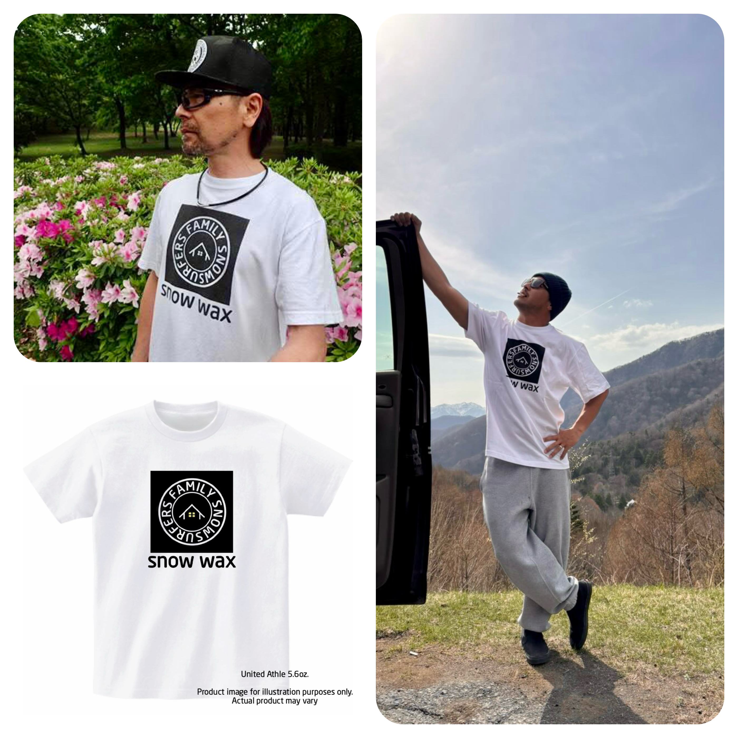 snow wax T-shirt 好評発売中✨