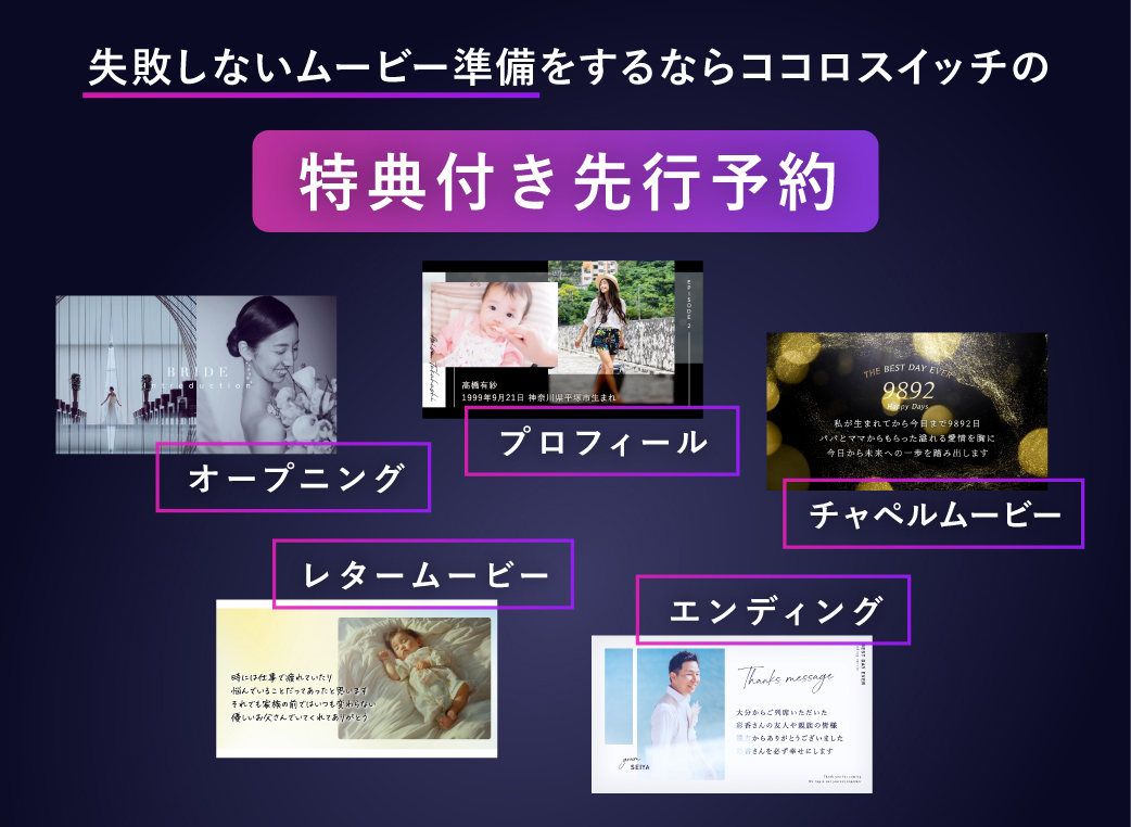 「優待特典付き・先行予約」について