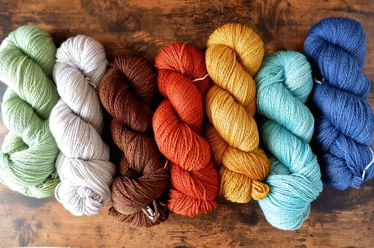 meriyasu 2ply新色７色をお届け！しかも、お買い上げの方にショールパターンが付くんです♪