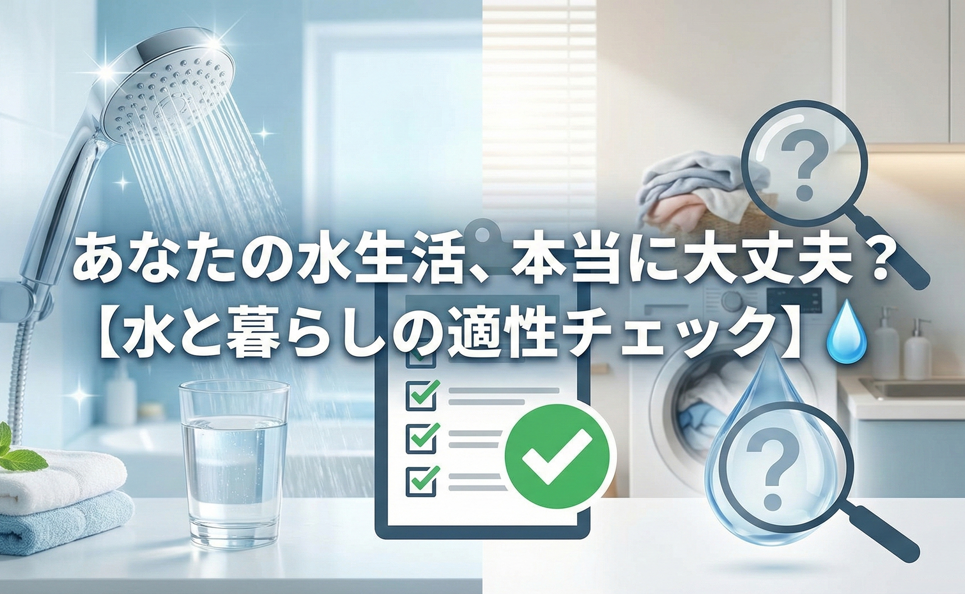 あなたの水生活、本当に大丈夫？【水と暮らしの適性チェック】💧