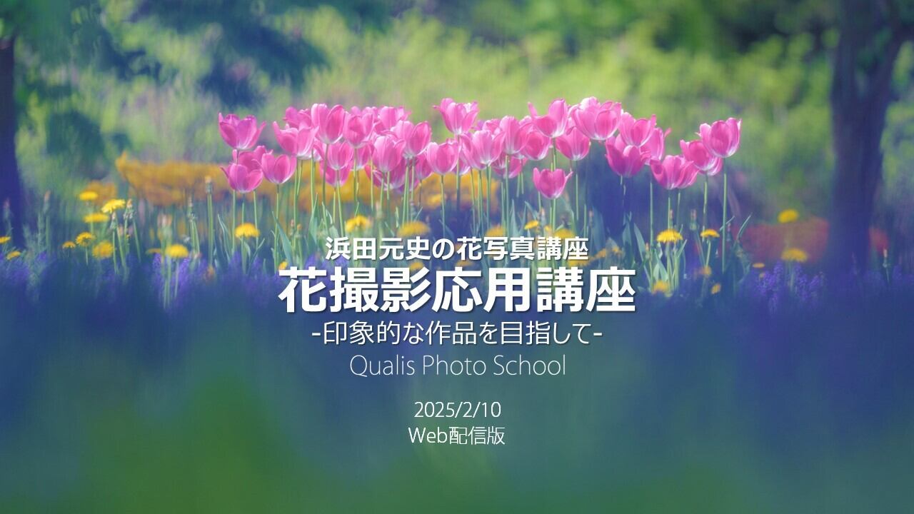 WEB配信版　花撮影応用講座のご案内