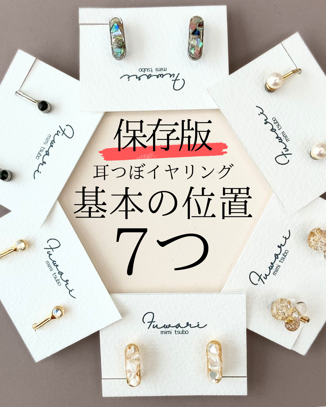 耳つぼイヤリング基本の位置