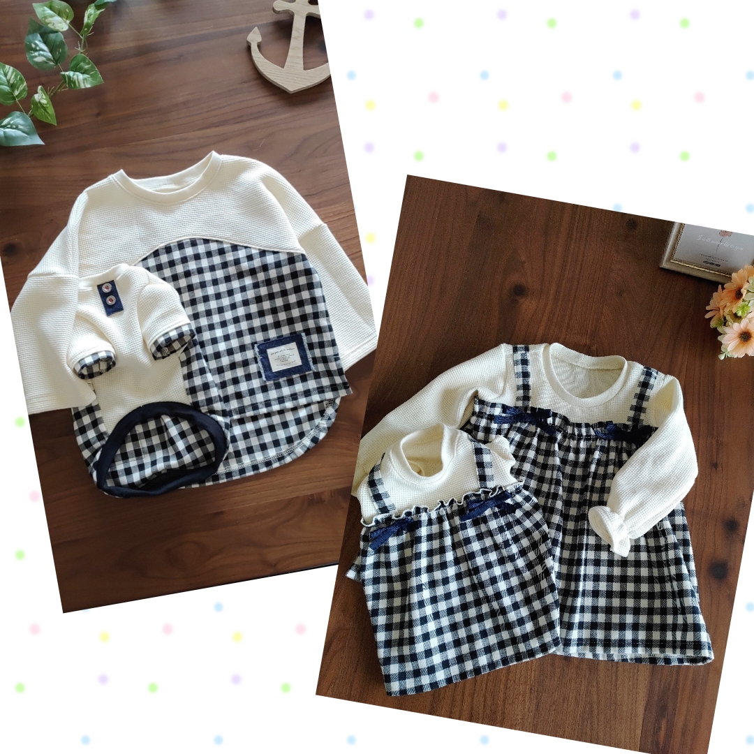 子供とわんこのお揃い服.⁠｡⁠*⁠♡⁠.⁠｡⁠*⁠♡