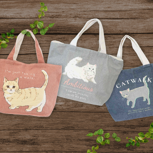 毎日使いたくなる♡『猫ちゃん・キャンバストート』が入荷しました！