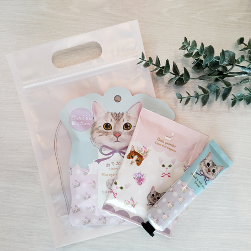 ギフトに＼人気／の猫ちゃん柄リラックスグッズ3点セットです♪