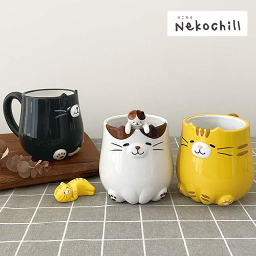 ＼大人気／Nekochillシリーズのマグカップとティースプーンが仲間入りしました♪