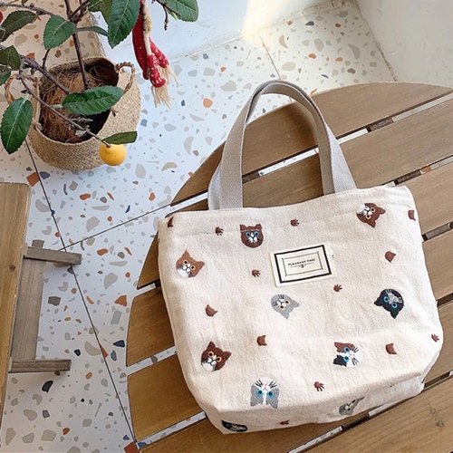 『猫ちゃんの刺繍がかわいい♡ オシャレなミニトート&ミニポーチ』 が入荷しました！