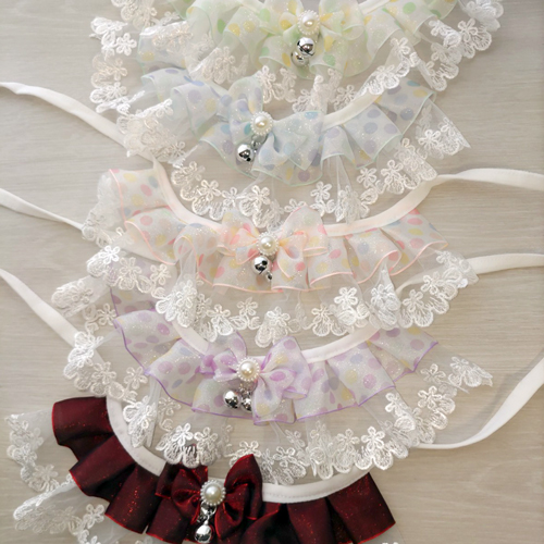 ＼猫ちゃん用／『着けただけでお姫様に♡レース首輪』２タイプ入荷しました！