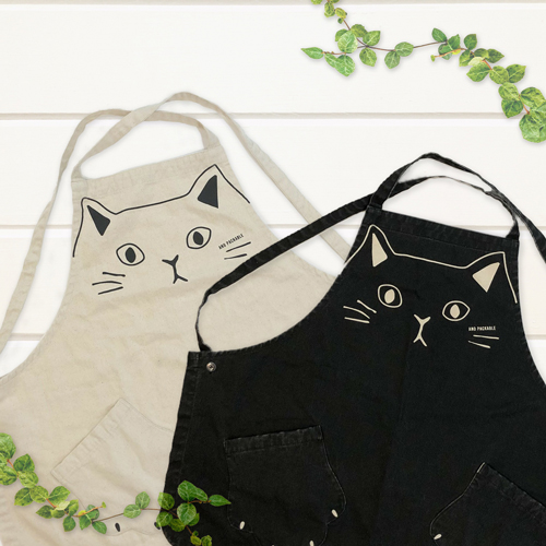 思わず微笑んじゃう♡オシャレでかわいい『猫ちゃんエプロン』が入荷しました♪