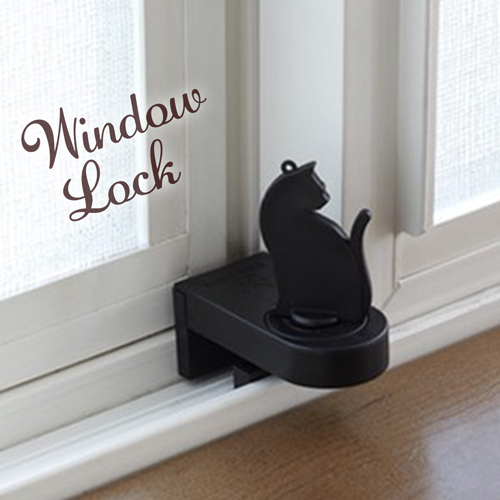 黒猫シルエットが可愛い♡窓ロックアイテムが入荷しました！