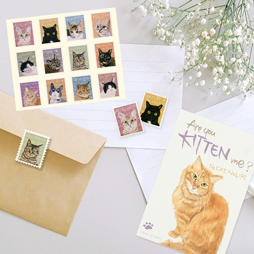 猫ちゃんを救う『チャリティーシール＆ポストカード』の販売を開始しました！