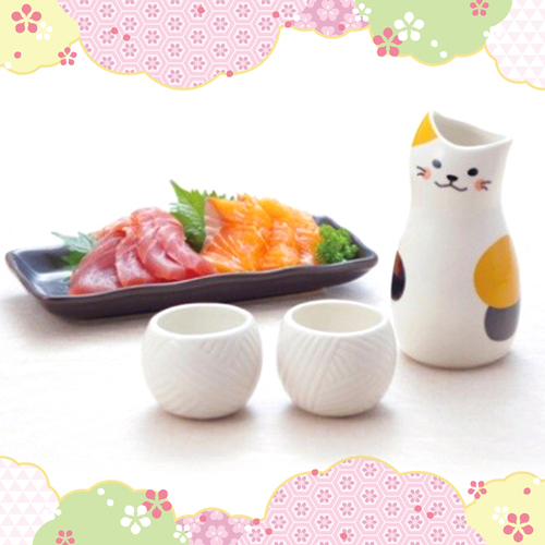 キュート♡な三毛猫ちゃんの『晩酌セット』が入荷しました♪