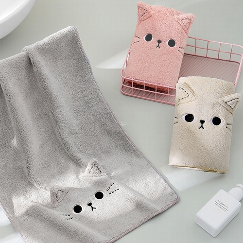 掛けても置いても可愛い♡「 猫耳 フェイスタオル」が入荷しました！