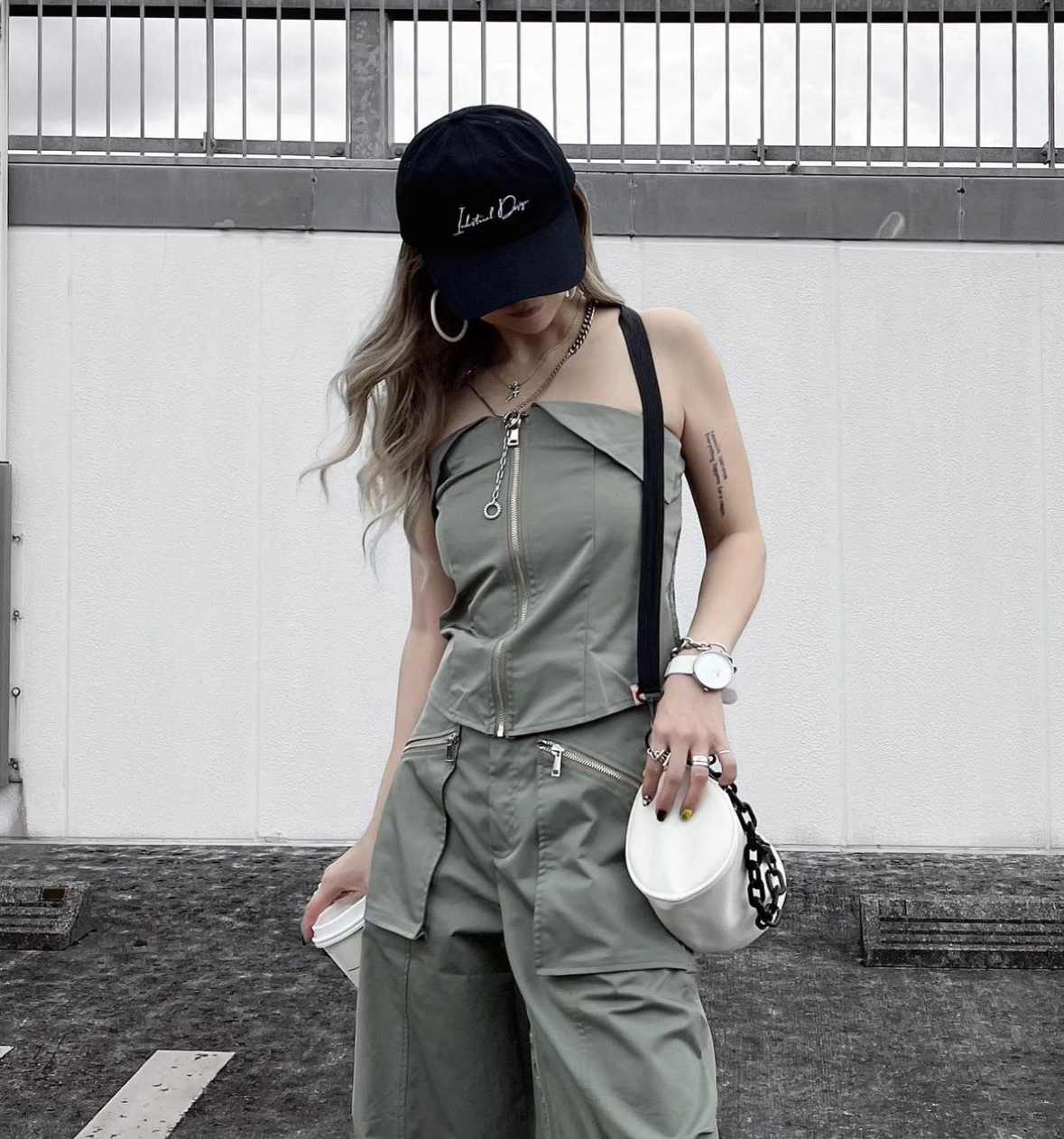 ★ID LOGO CAP★【Black】
