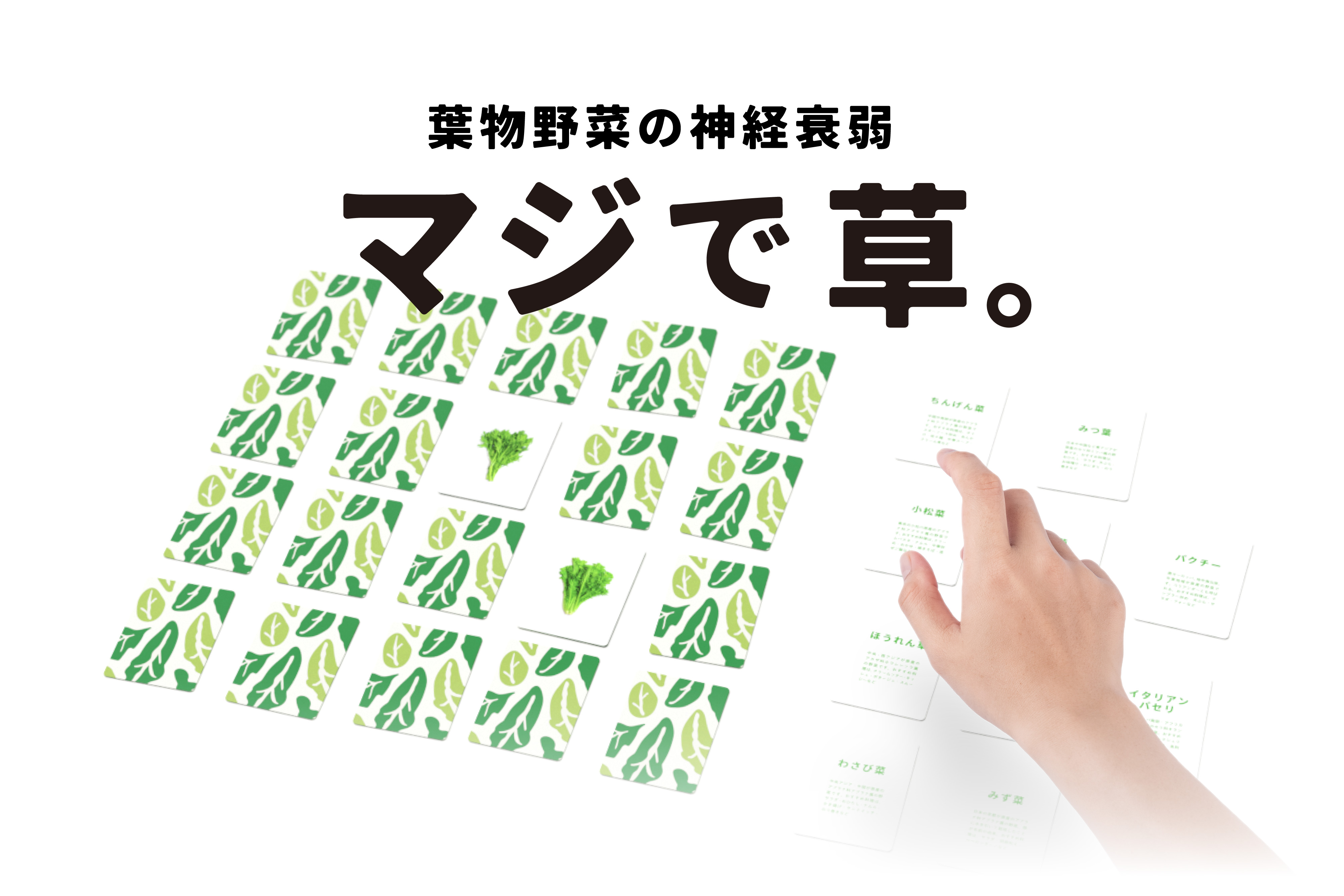 葉物野菜の神経衰弱『マジで草。』