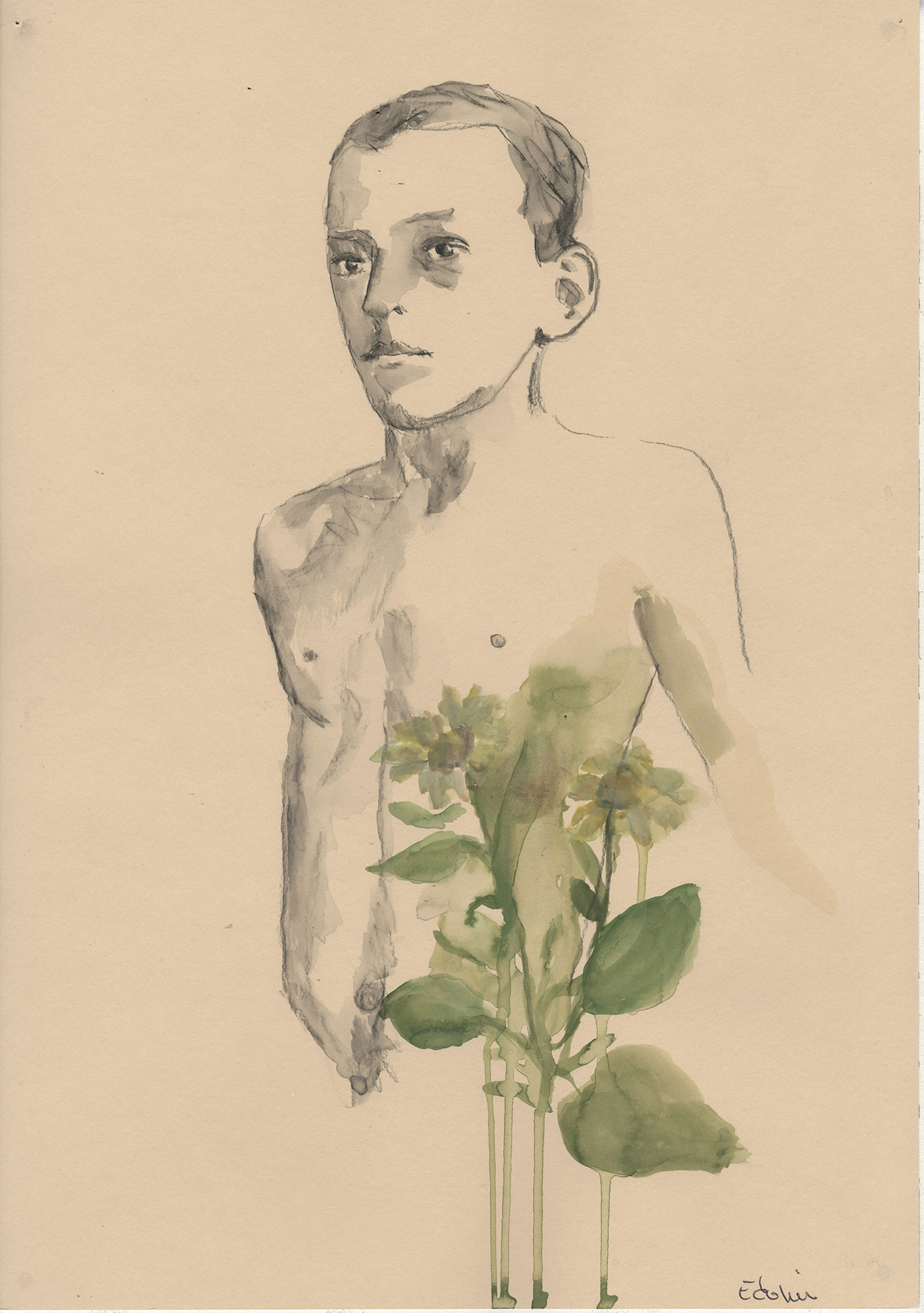 Edi Dubien エディ・ドゥビアン（少年と植物）