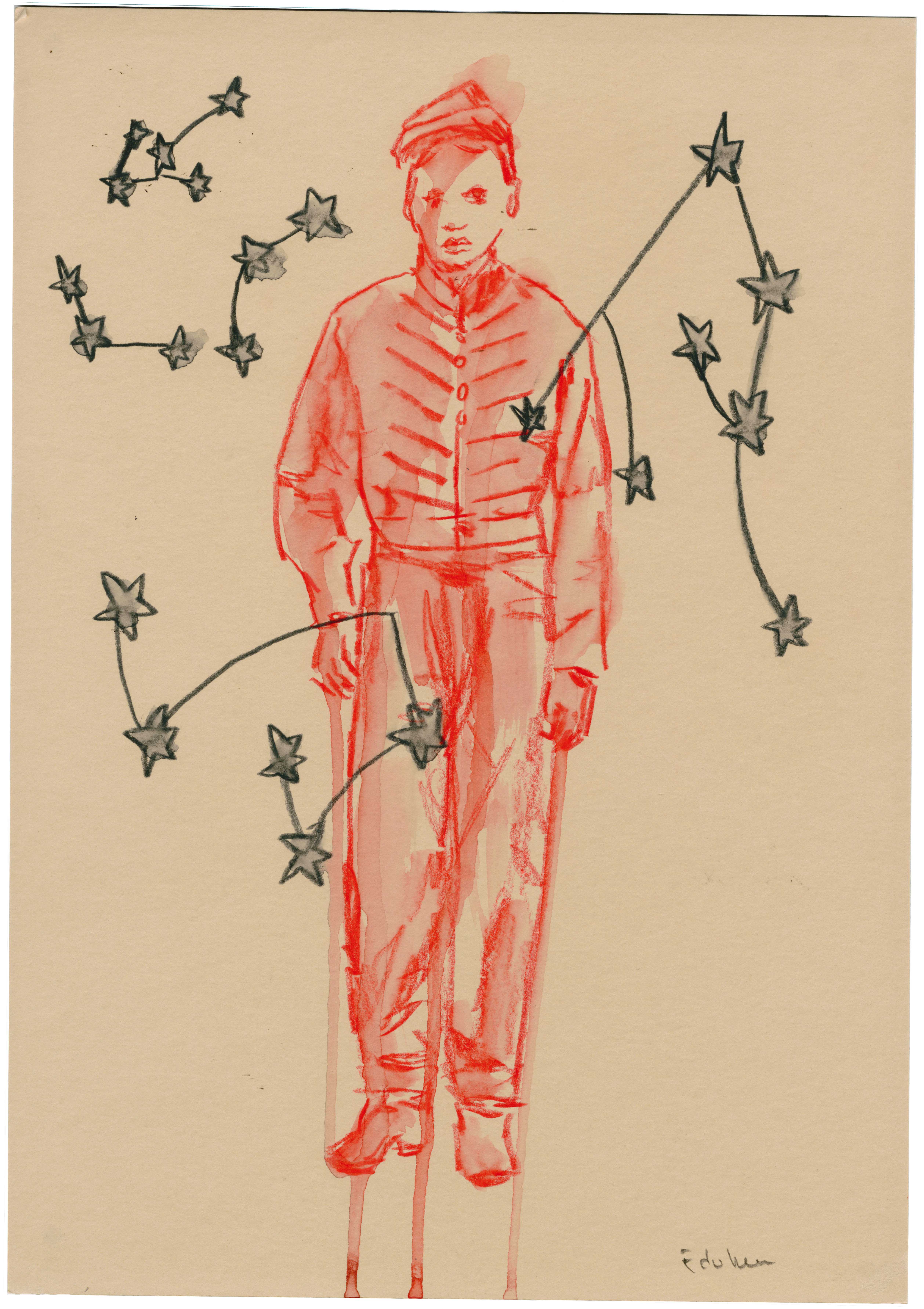 Edi Dubien エディ・ドゥビアン（赤で描かれた男）