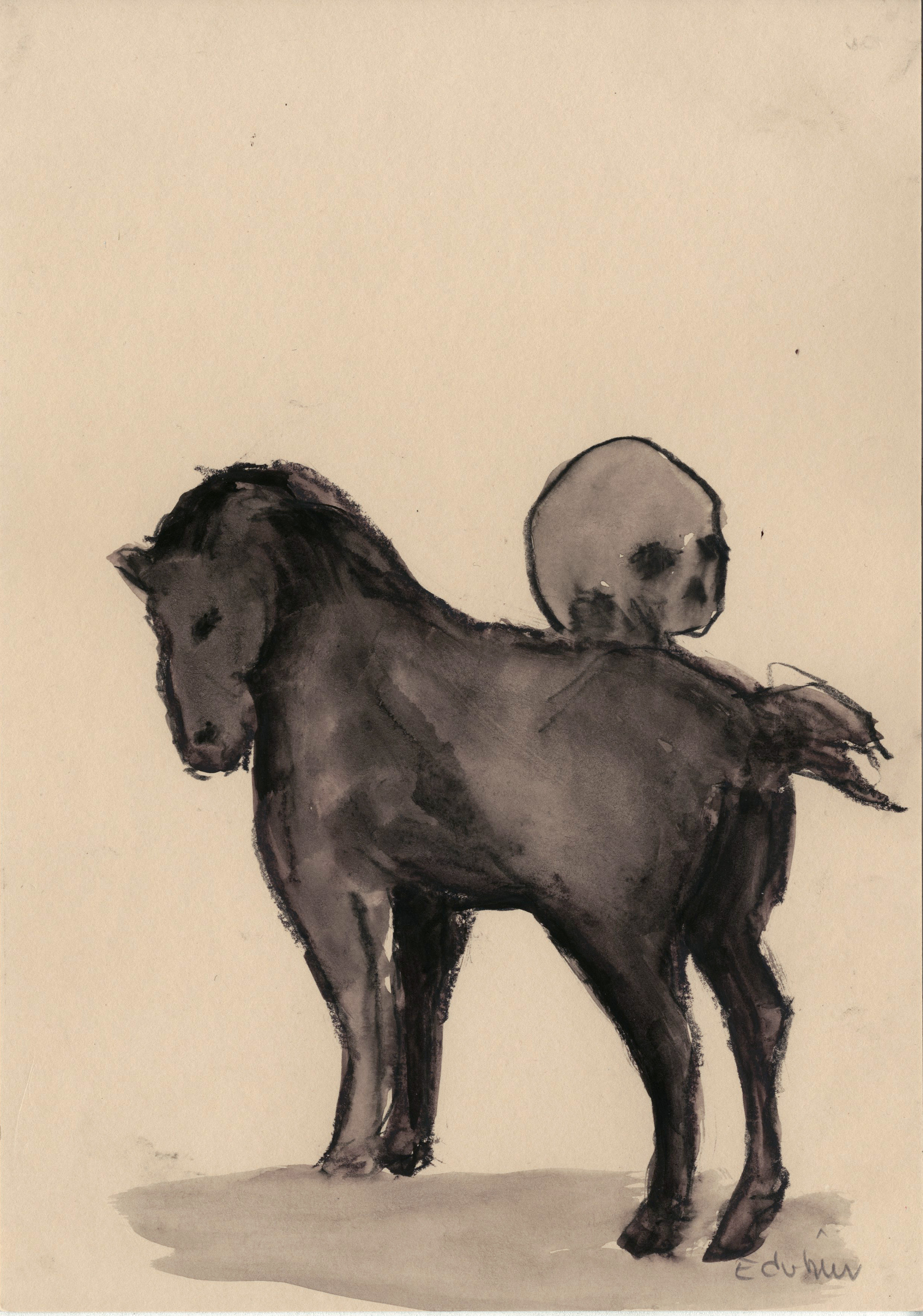 Edi Dubien エディ・ドゥビアン（子馬とスカル)