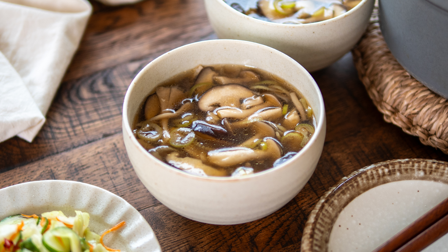 きのこの中華風スープ|レシピ