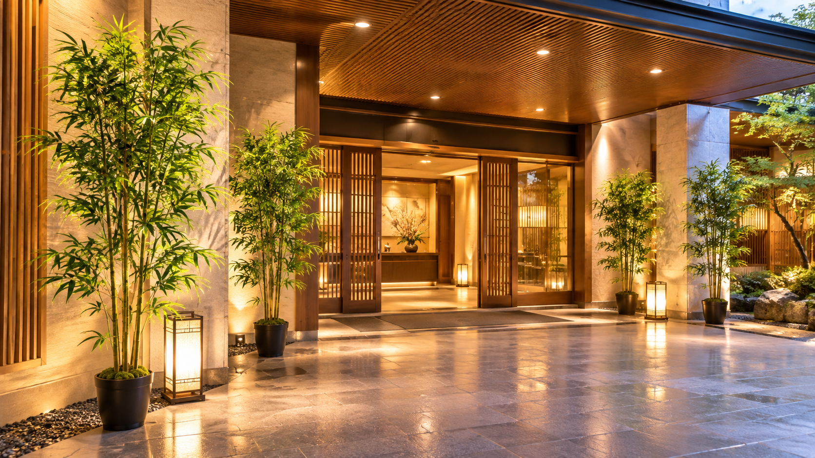 旅館・和モダン空間におすすめのフェイクグリーンとは？