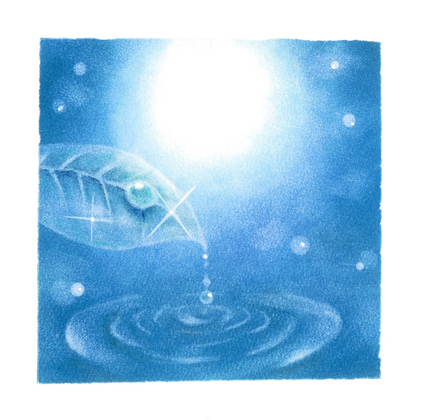 春にちなんだパステルアートの絵柄