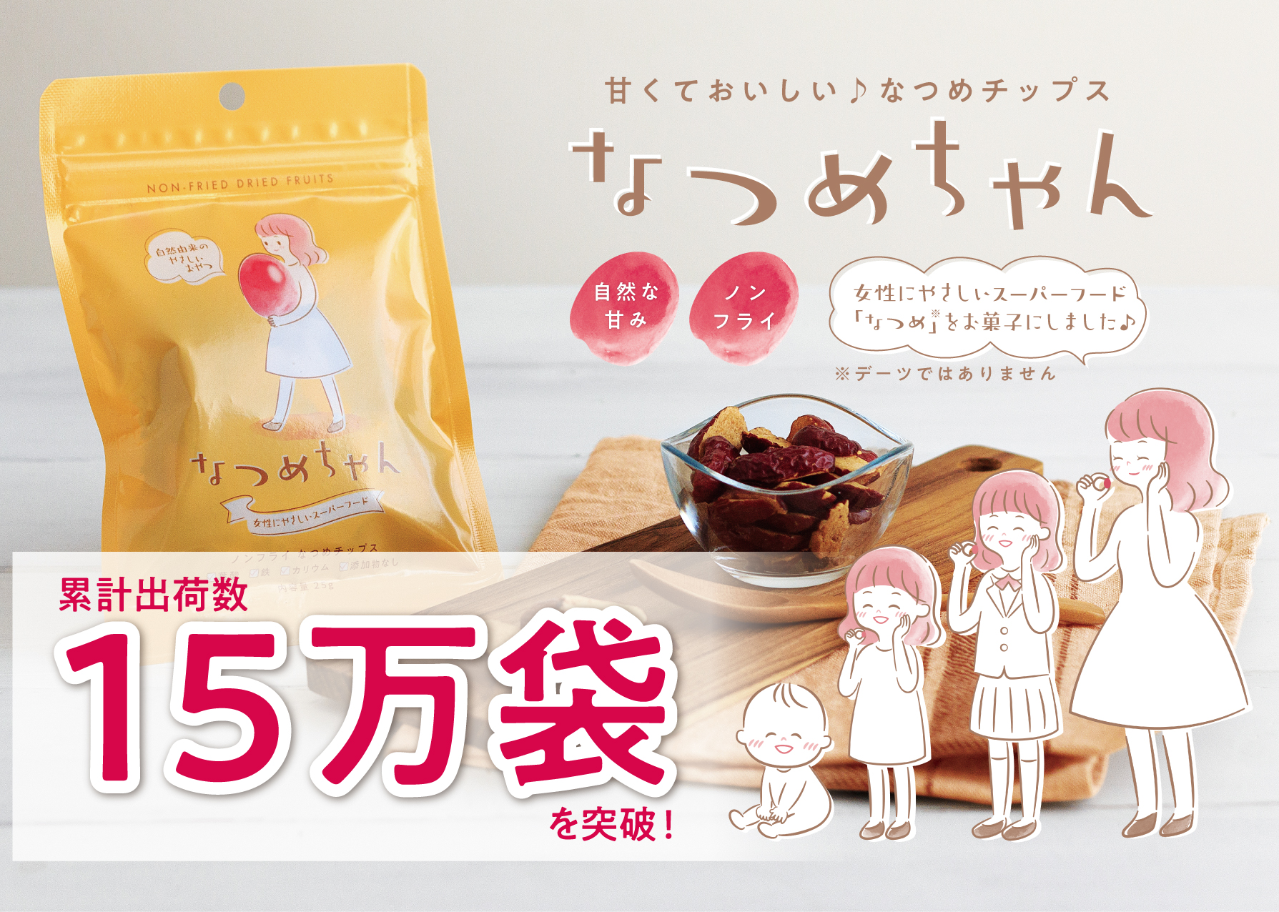 累計出荷数が15万袋を突破！