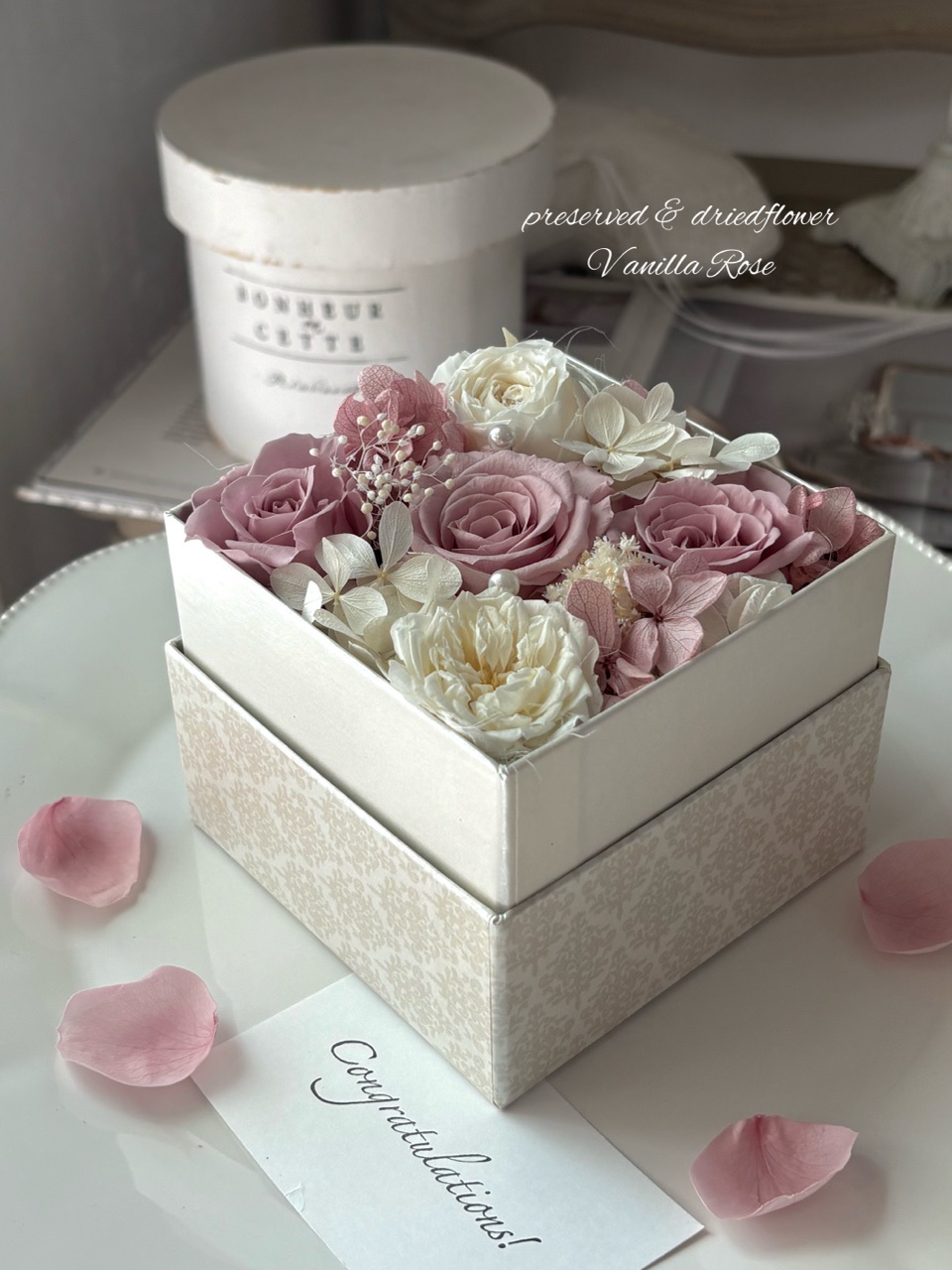 【新商品】小さなBOXフラワーギフトをアップしました。