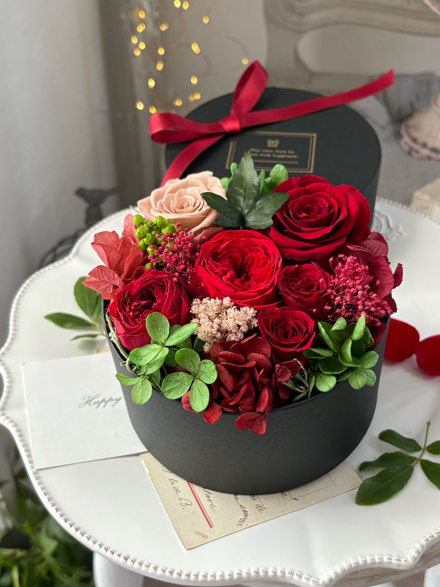【新作】赤いバラのBOXフラワーギフトをアップしました！