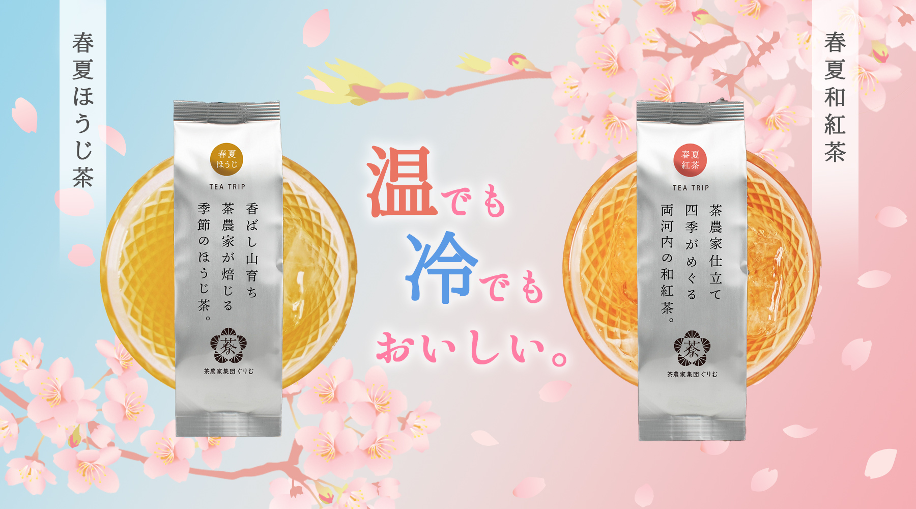 「春夏ほうじ茶＆和紅茶」販売開始
