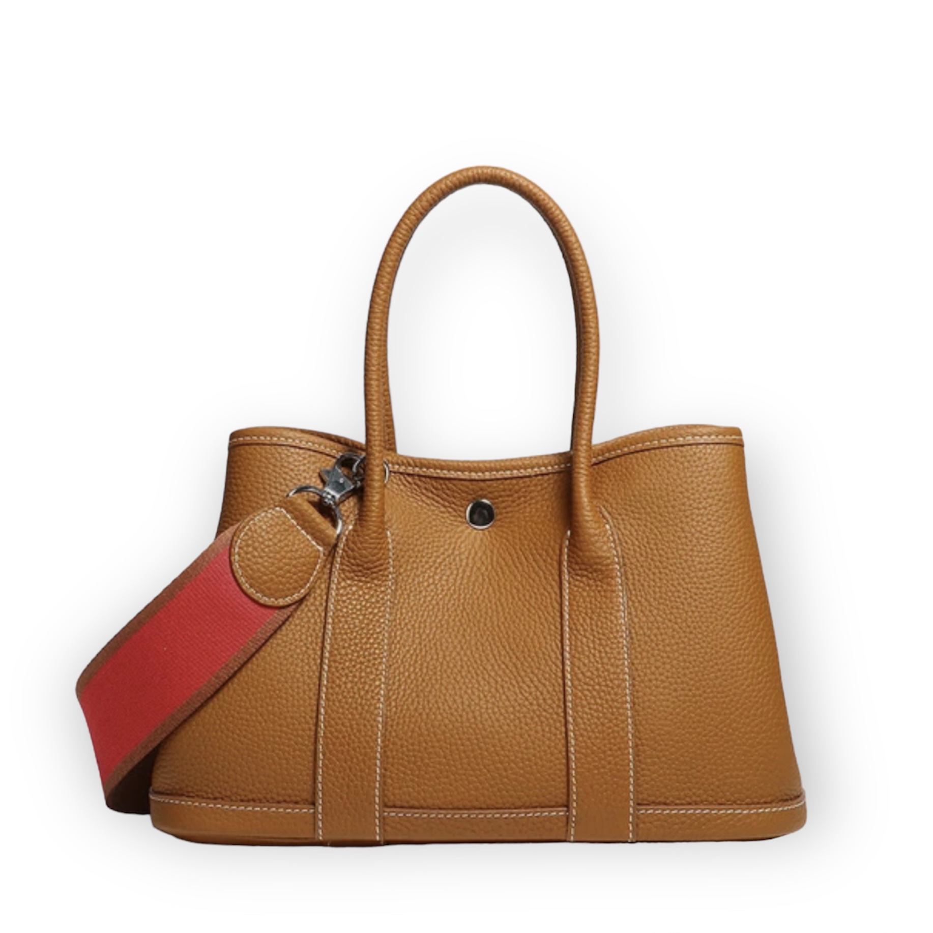 【Leather hand bag】本革ハンドバッグ ショルダー紐付き